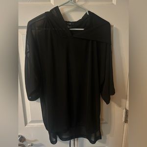 Hooded Sheer Top